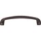Jeffrey Alexander 128 mm Center-to-Center Brushed Oil Rubbed Bronze Rope Rhodes Cabinet Pull Z261-128DBAC - alternate 2